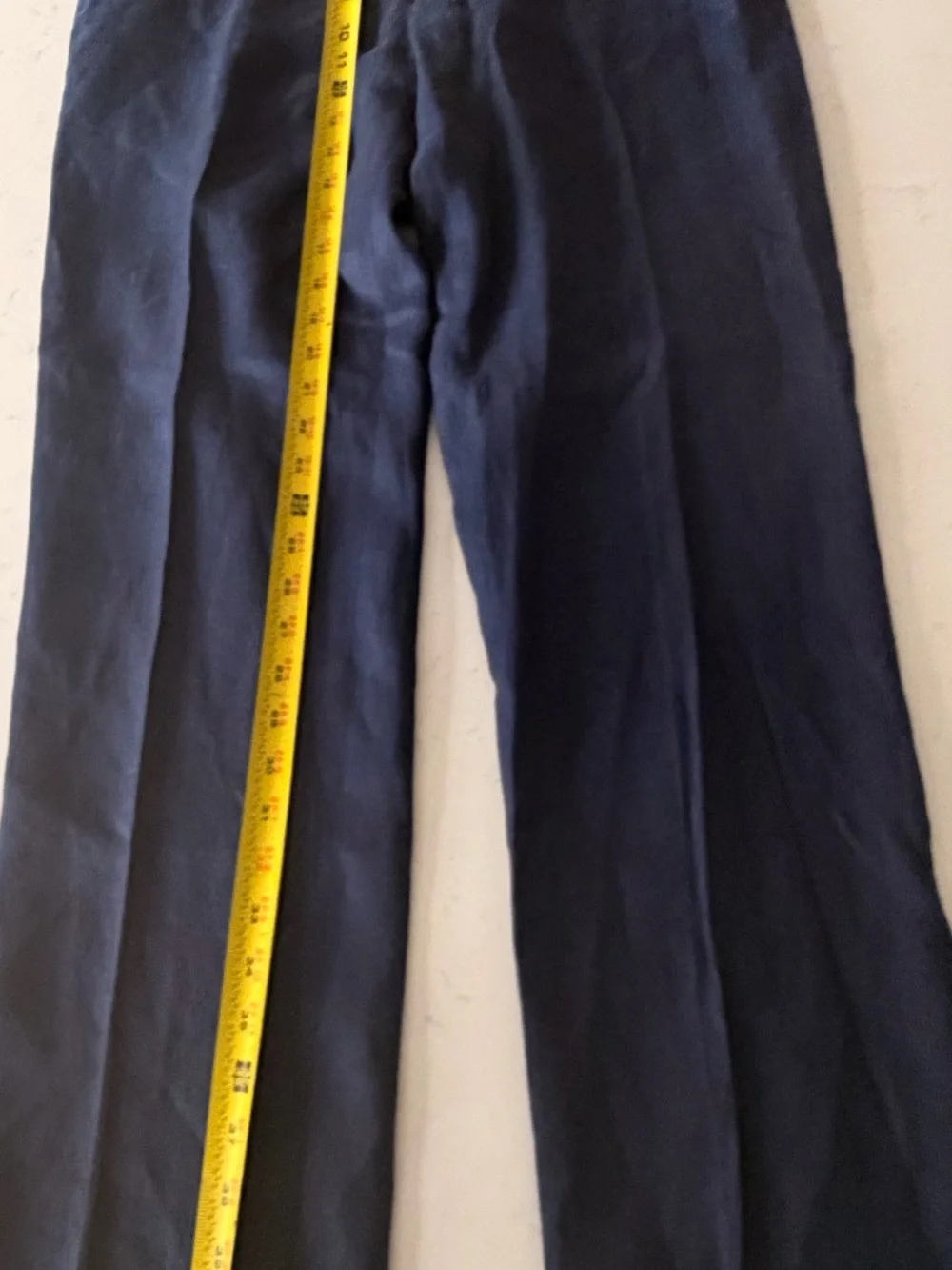 Calvin Klein Navy Blue Linen Dress Pants